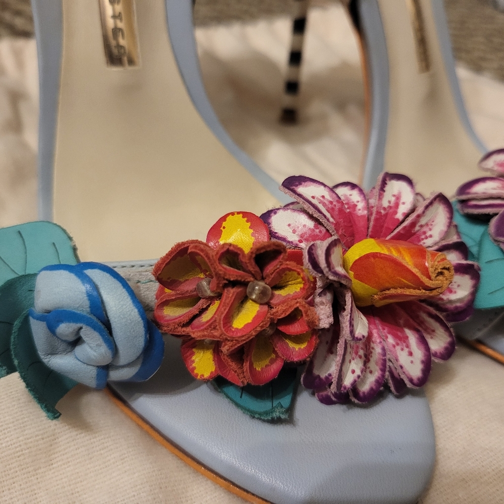 Sophia Webster Lilico open toe floral heals in 36 Eu - 6 US - Picture 6 of 8